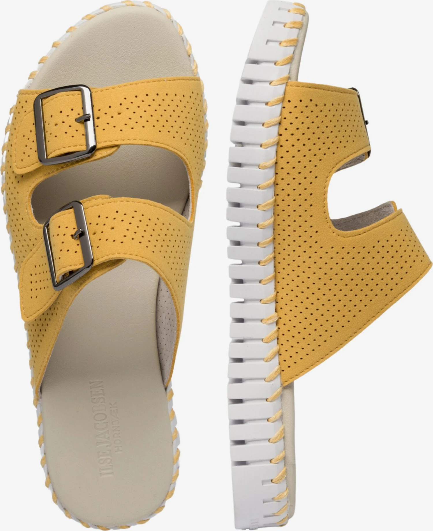 ILSE JACOBSEN Klassieke Muiltjes Muiltjes Dames Geel 5 ILSE JACOBSEN Klassieke Muiltjes Muiltjes Dames Geel - Afbeelding 3