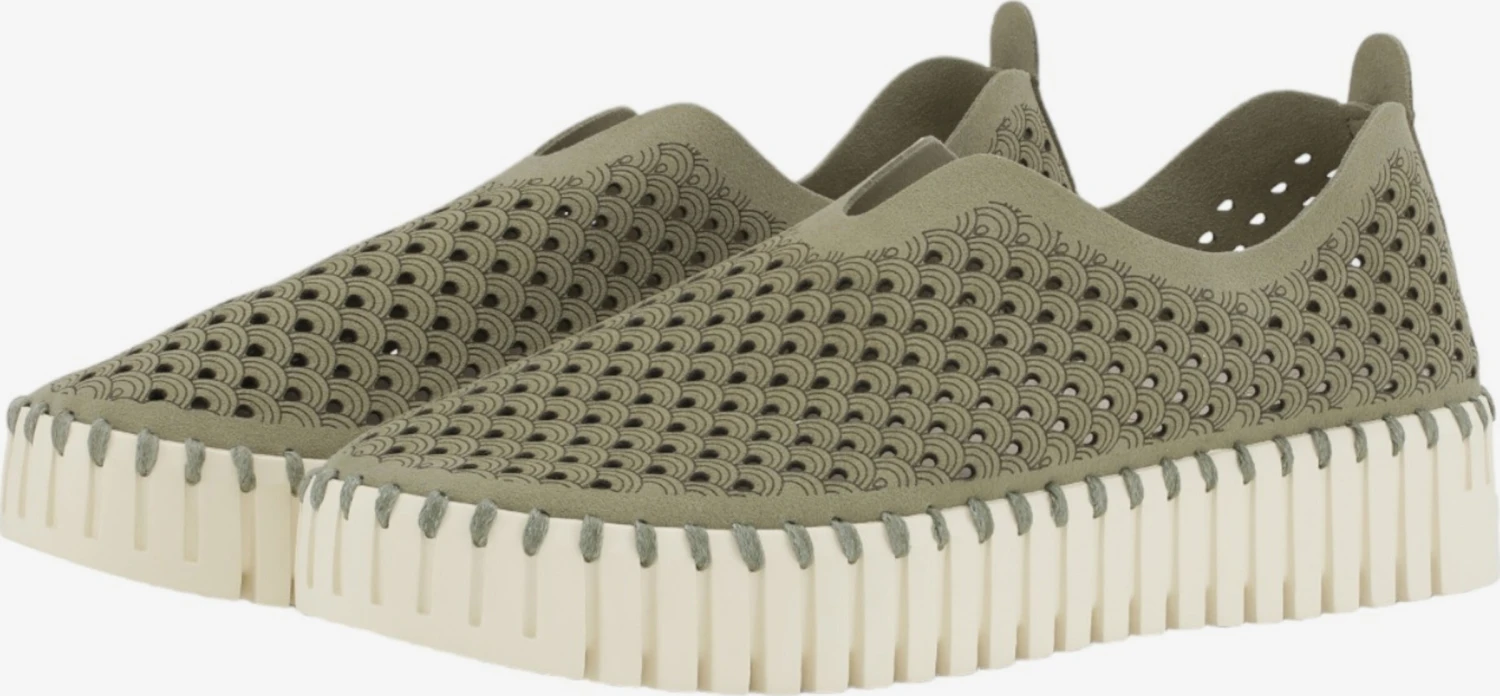 ILSE JACOBSEN Slip-on Sneakers Slip-on TULIP Dames Olijfgroen 4 ILSE JACOBSEN Slip-on Sneakers Slip-on TULIP Dames Olijfgroen - Afbeelding 2