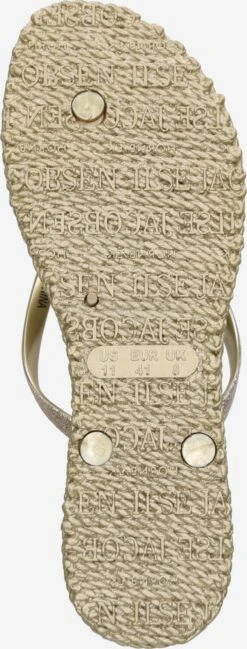 ILSE JACOBSEN Slippers Teenslipper Cheerful01 Dames Goud -Ilse Jacobsen 547c13c18163870a243ddbd06c2e0321
