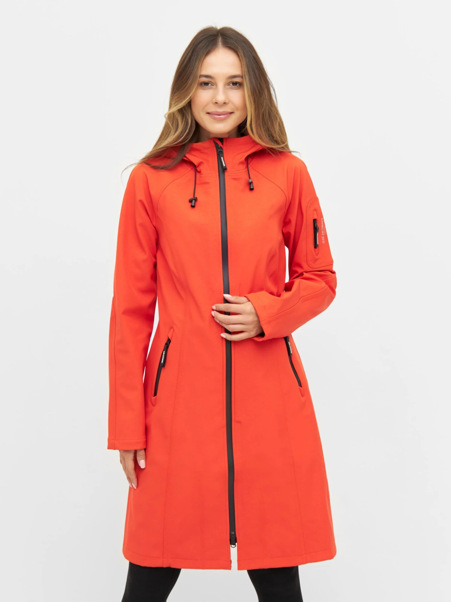 ILSE JACOBSEN Regenmantels Tussenmantel RAIN37L Dames Lichtrood 4 ILSE JACOBSEN Regenmantels Tussenmantel RAIN37L Dames Lichtrood - Afbeelding 2