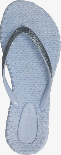 ILSE JACOBSEN Slippers Teenslipper Cheerful01 Dames Blauw -Ilse Jacobsen 64f2b7aaf1b6229ae3e4b14b1543d0e3