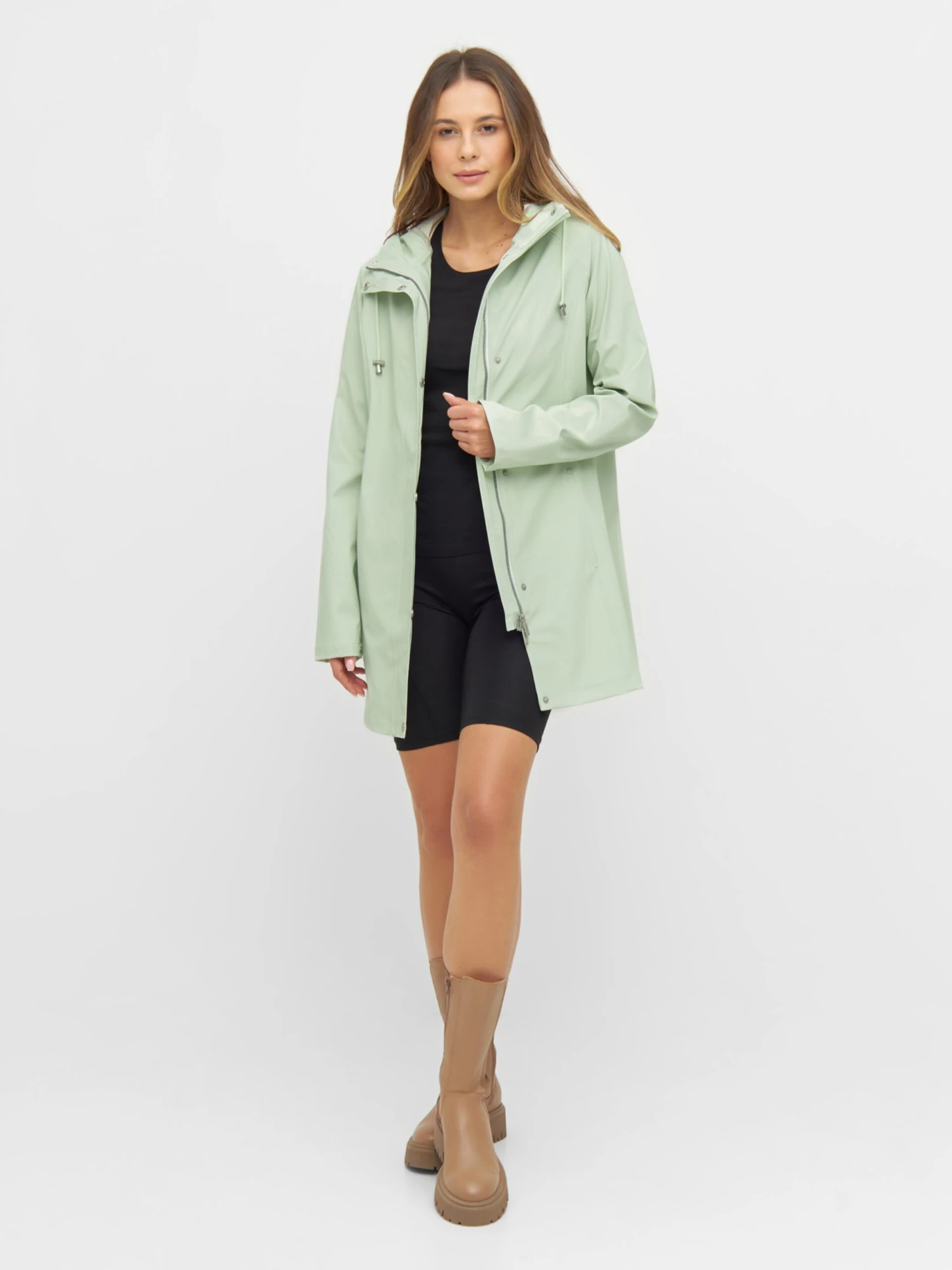 ILSE JACOBSEN Regenmantels Functionele Mantel RAIN87 Dames Lichtgroen 4 ILSE JACOBSEN Regenmantels Functionele Mantel RAIN87 Dames Lichtgroen - Afbeelding 3