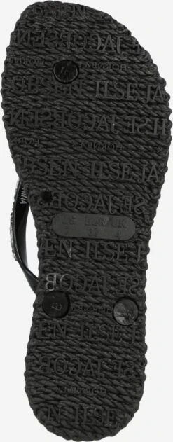 ILSE JACOBSEN Slippers Teenslipper Dames Zwart -Ilse Jacobsen 68e5a47912b9ed8110f4f11120270d5a