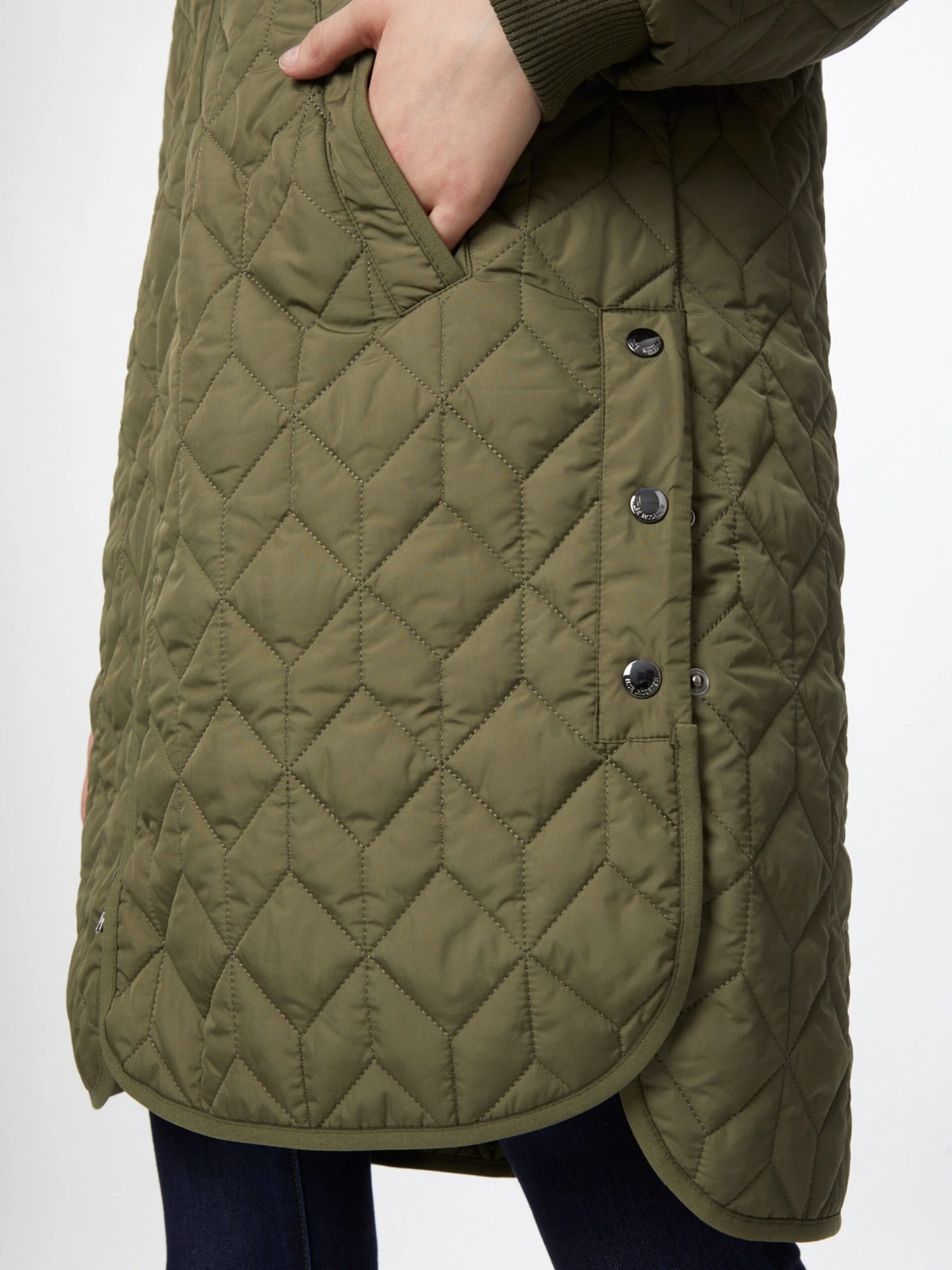 ILSE JACOBSEN Tussenmantels Tussenmantel Dames Kaki 4 ILSE JACOBSEN Tussenmantels Tussenmantel Dames Kaki - Afbeelding 2