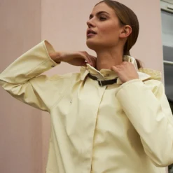 Regenjas Ilse Jacobsen Women RAIN71 Flan Yellow -Ilse Jacobsen 7120flan20yellow203