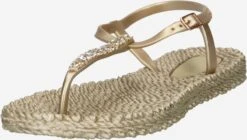 ILSE JACOBSEN Slippers Teenslipper Dames Lichtbeige