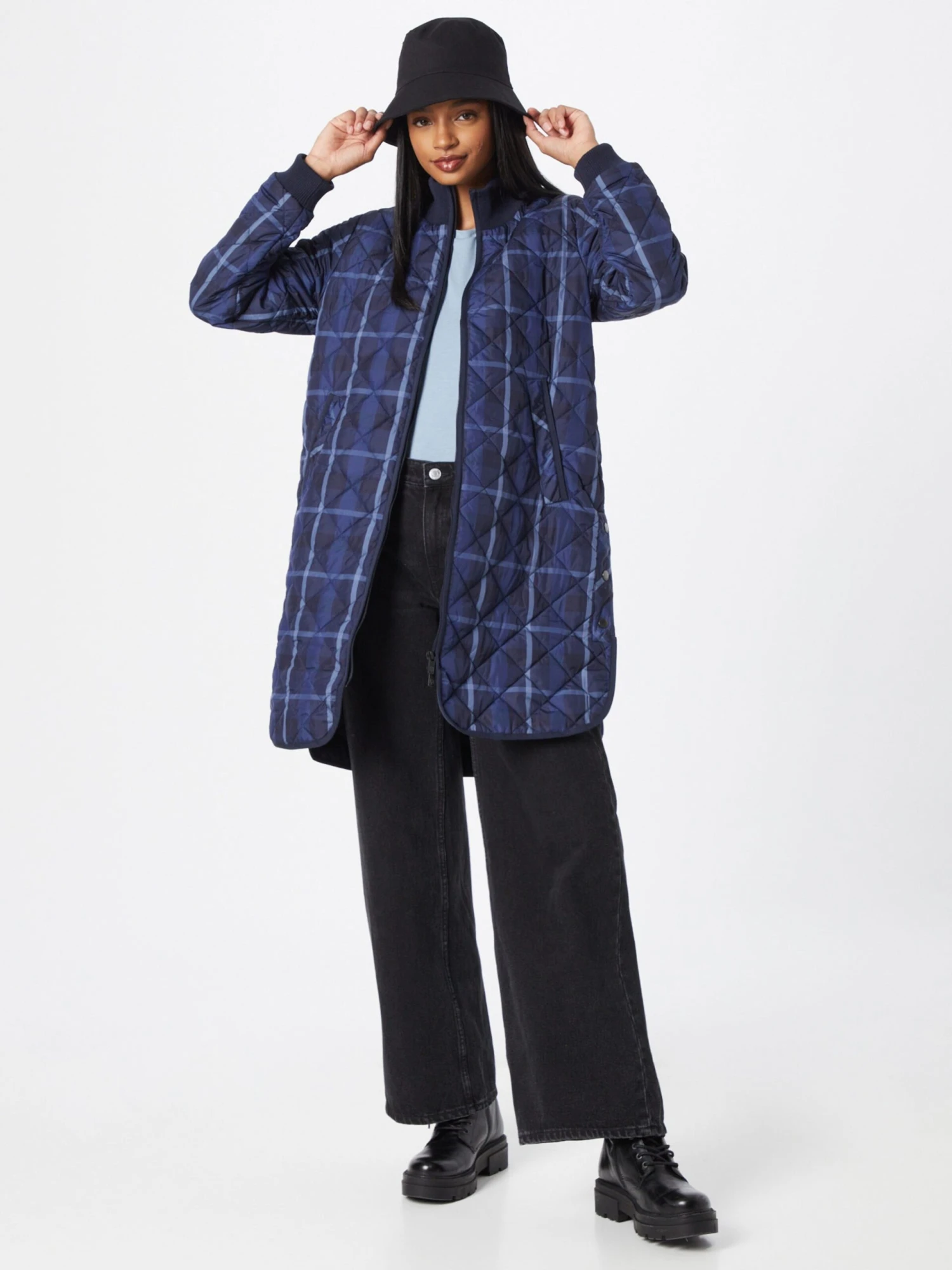 ILSE JACOBSEN Tussenmantels Tussenmantel Dames Marine / Navy / Lichtblauw 7 ILSE JACOBSEN Tussenmantels Tussenmantel Dames Marine / Navy / Lichtblauw - Afbeelding 5