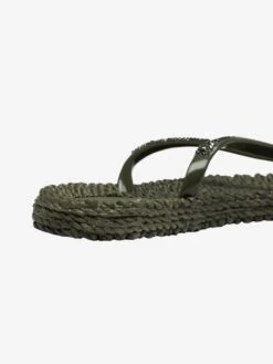 ILSE JACOBSEN Slippers Teenslipper CHEERFUL03G Dames Kaki -Ilse Jacobsen 7e8ae425bbe4febbbd98b07de371d220