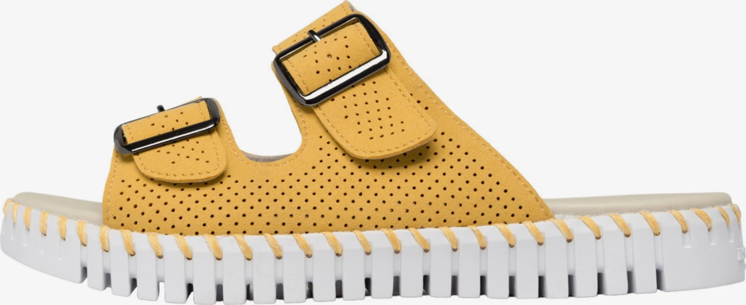 ILSE JACOBSEN Klassieke Muiltjes Muiltjes Dames Geel 6 ILSE JACOBSEN Klassieke Muiltjes Muiltjes Dames Geel - Afbeelding 4