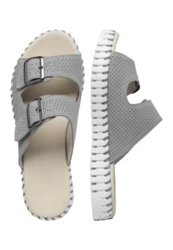 ILSE JACOBSEN Muiltjes - Grey -Ilse Jacobsen 8085bddcad464d50a1a341c5f99fe8a5