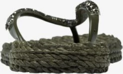 ILSE JACOBSEN Slippers Teenslipper CHEERFUL03G Dames Kaki -Ilse Jacobsen 9b13484f80b405e98aa450b81f7142fb