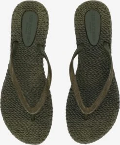ILSE JACOBSEN Slippers Teenslipper CHEERFUL01M Dames Olijfgroen -Ilse Jacobsen abca70d0fb88c3611263300f4503f65a