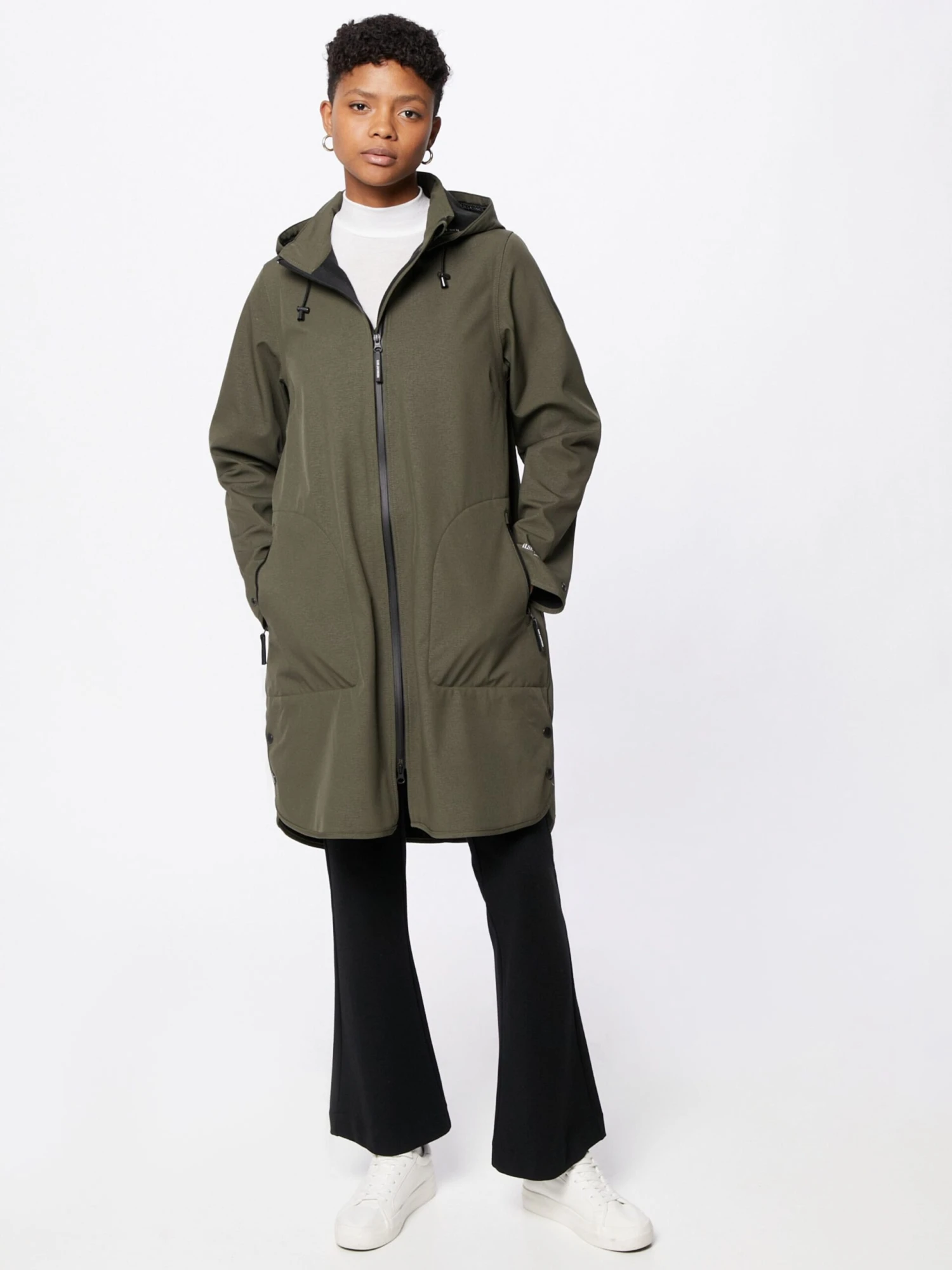 ILSE JACOBSEN Regenmantels Functionele Mantel Dames Donkergroen 5 ILSE JACOBSEN Regenmantels Functionele Mantel Dames Donkergroen - Afbeelding 3