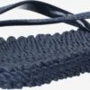 ILSE JACOBSEN Slippers Teenslipper Dames Blauw -Ilse Jacobsen bd2c2a65766d5b40777a426c102b6c4a