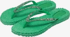 ILSE JACOBSEN Slippers Teenslipper CHEER Dames Groen -Ilse Jacobsen d948b3b1e8ce178403acabf23aa57666