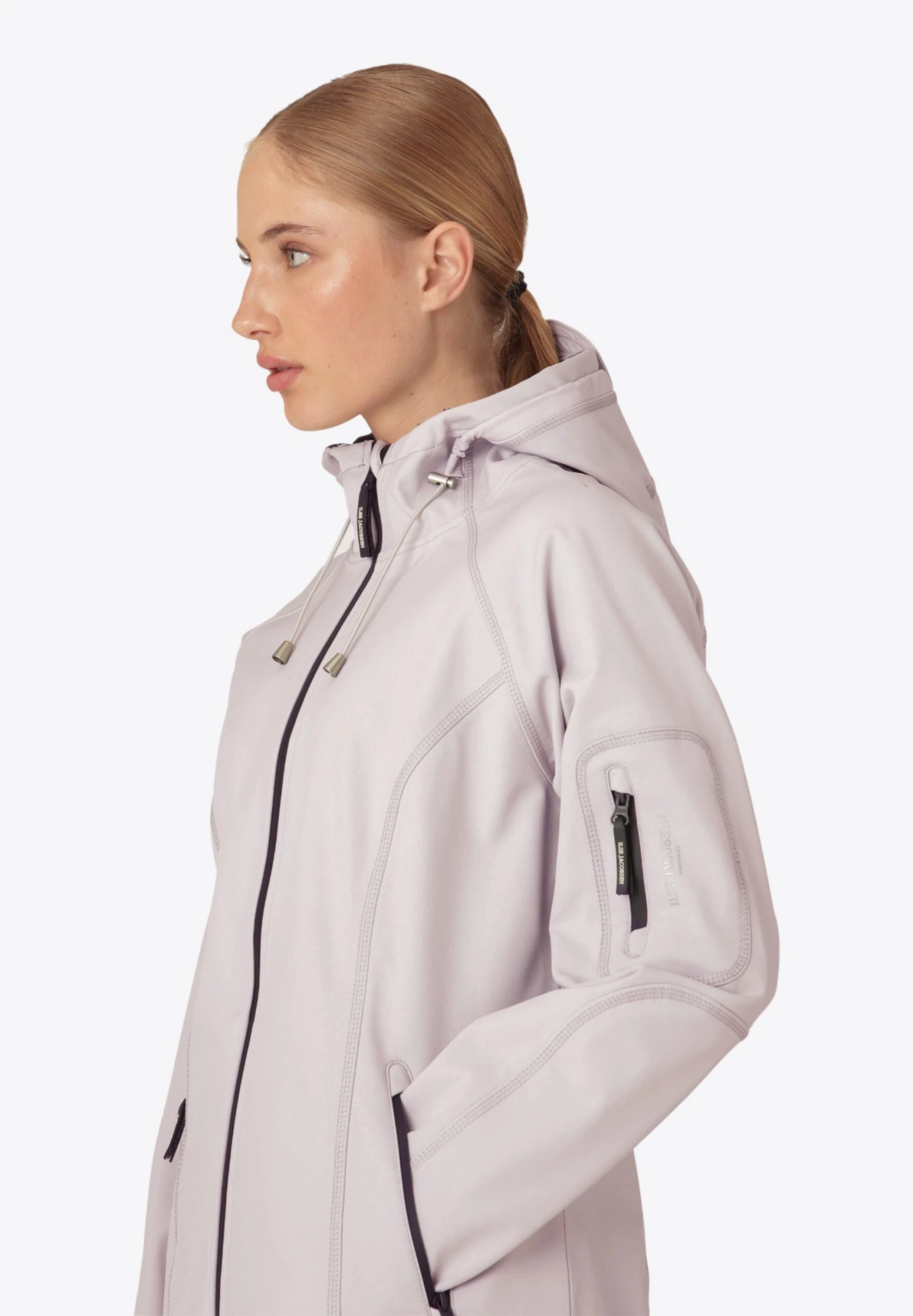 ILSE JACOBSEN Rain - Halflange Jas - Concrete 5 ILSE JACOBSEN Rain - Halflange Jas - Concrete - Afbeelding 3