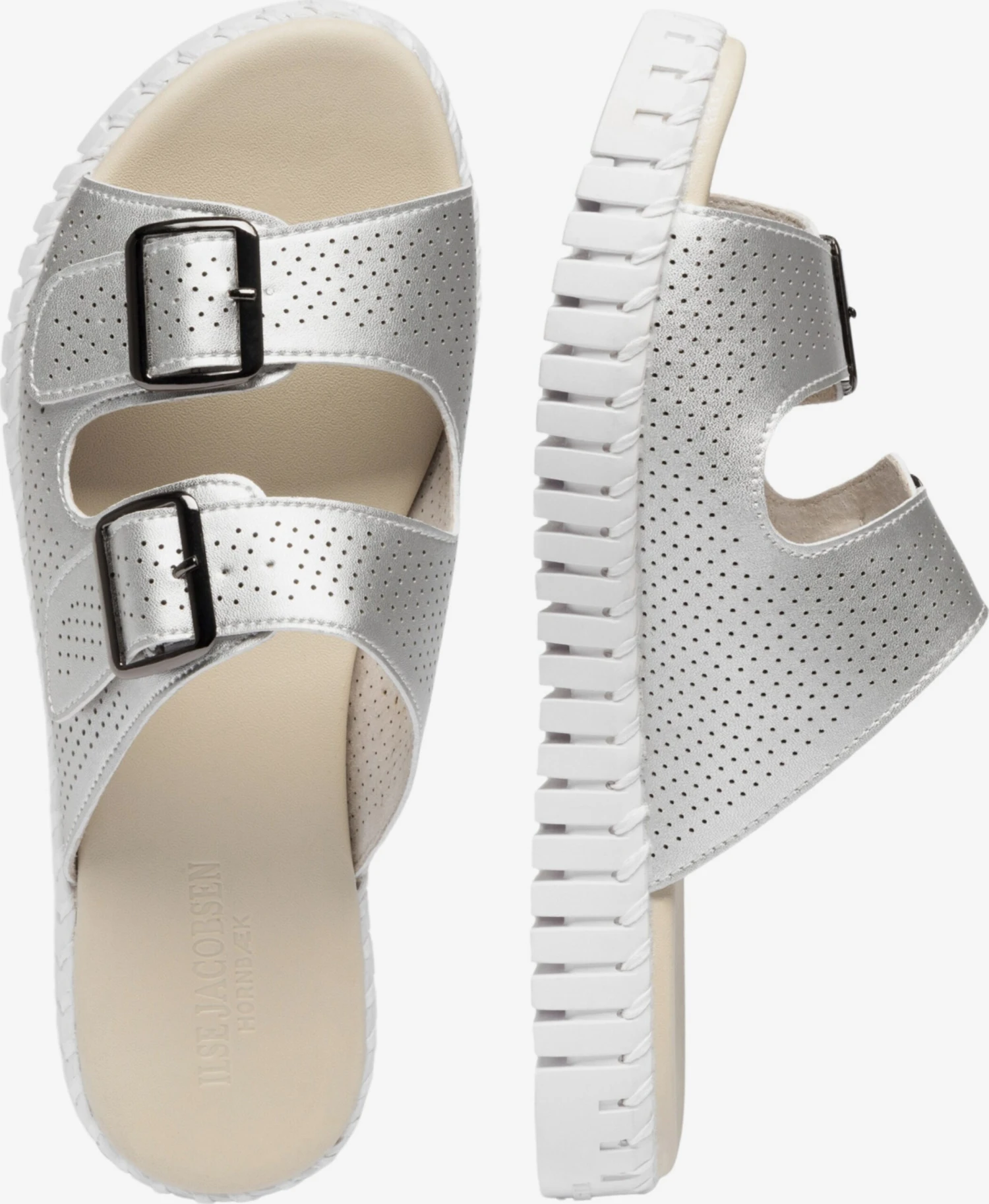 ILSE JACOBSEN Klassieke Muiltjes Muiltjes Dames Zilver 6 ILSE JACOBSEN Klassieke Muiltjes Muiltjes Dames Zilver - Afbeelding 4