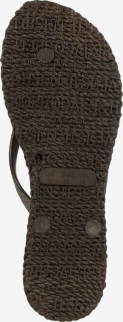 ILSE JACOBSEN Slippers Teenslipper CHEERFUL01M Dames Bruin / Zwart -Ilse Jacobsen f524e00c5e5a2c2c4cbe22e63ca2b871